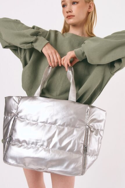 Oversized Quilted Tote